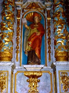 La Ferrière-sur-Risle (Eure, Fr) église Saint-Georges, retable, detail 02