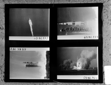 Lancering van Apollo II van Cape Kennedy, USA, Bestanddeelnr 922-7059
