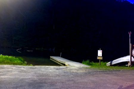 Laurel Hill State Park Boating Dock at Night