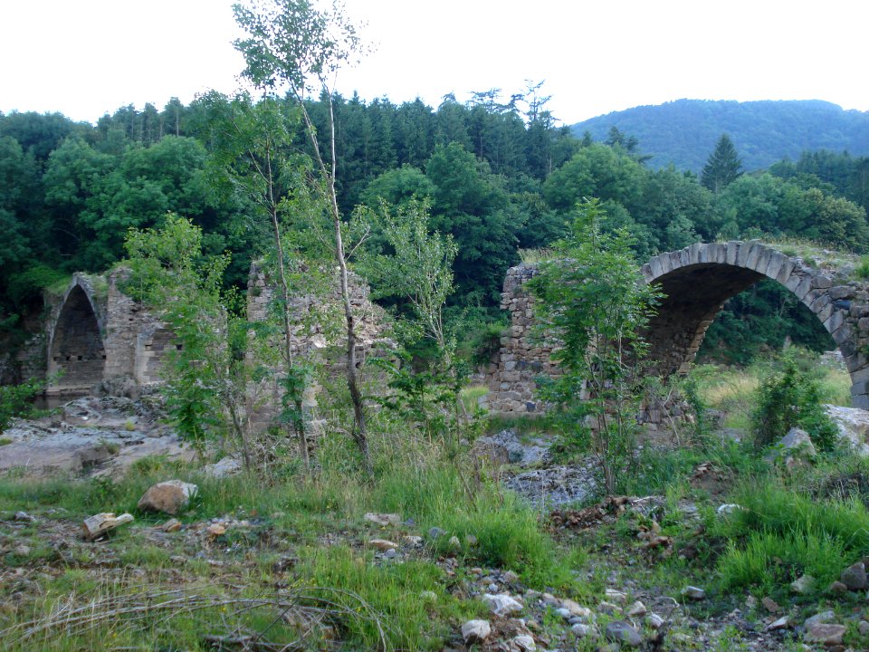 Lavoûte-sur-Loire, ruines du vieux pont sur la Loire