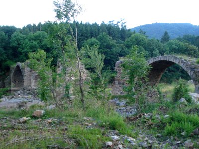 Lavoûte-sur-Loire, ruines du vieux pont sur la Loire