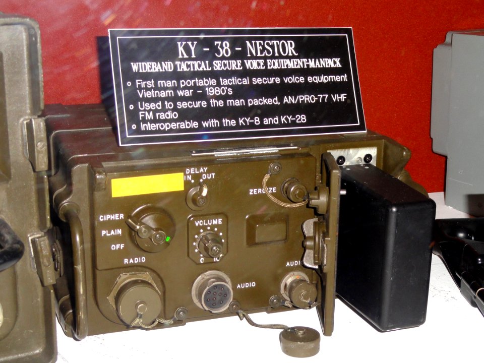 KY-8 NESTOR wideband tactical secure voice equipment, manpack - National Cryptologic Museum - DSC08004