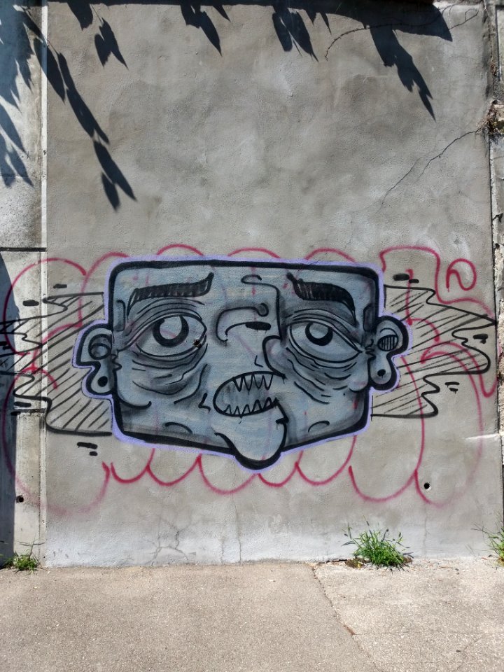La Mulatière - Quai Jean-Jacques Rousseau - Graffiti