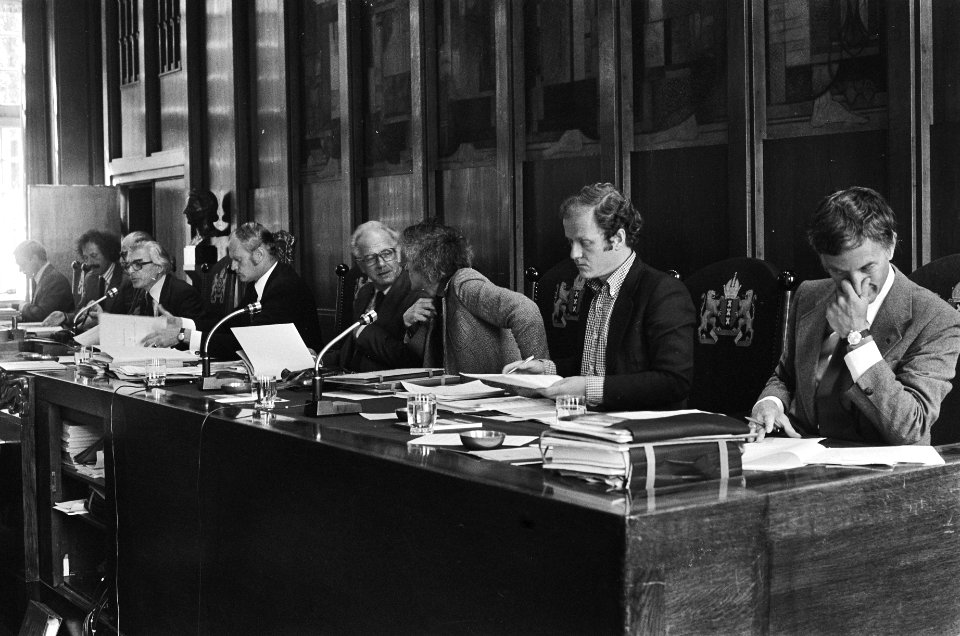 Laatste dag enkele Amsterdamse wethouders en herdenking mevrouw Wijsmuller ( Tan, Bestanddeelnr 929-8778