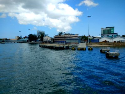 Labuan Ferry Terminal from the water photo