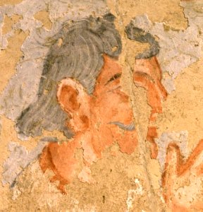 Kushan devotee portrait