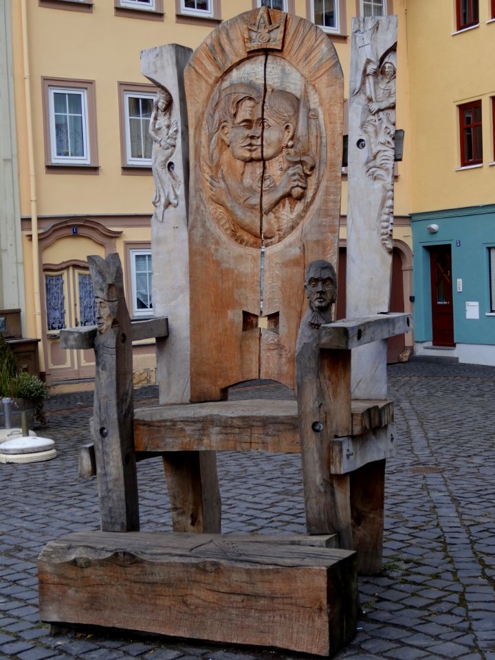 Kunstwerk auf dem Buttermakt in Gotha