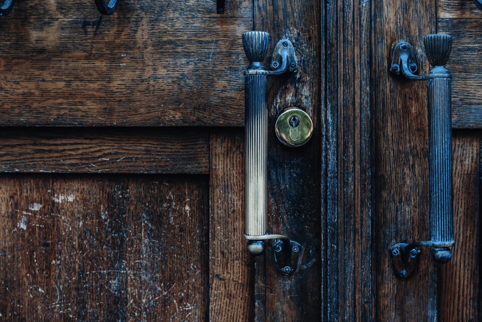 Door handle gray door