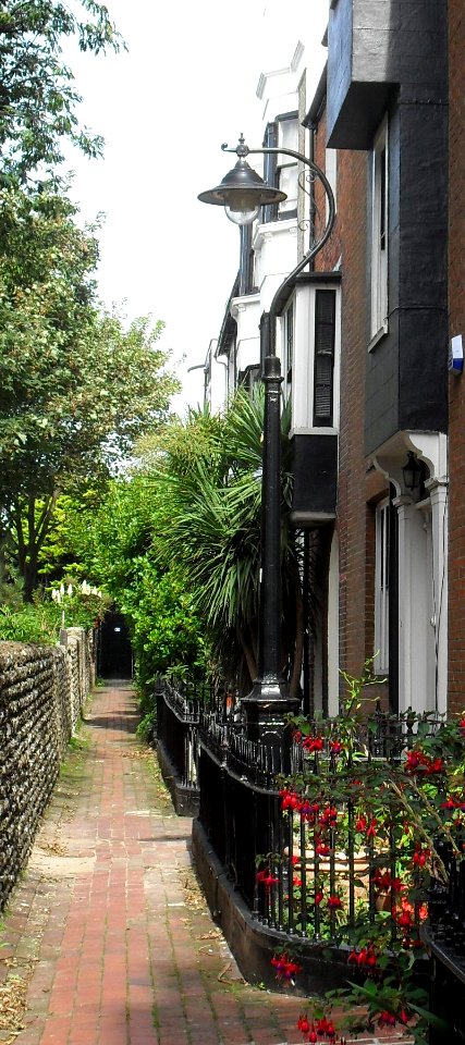 Lamp-post at 1 St James's Place, Brighton (IoE Code 481183)