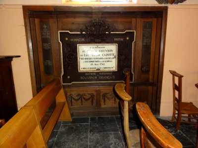 Mairieux (Nord, Fr) église, monument 1792