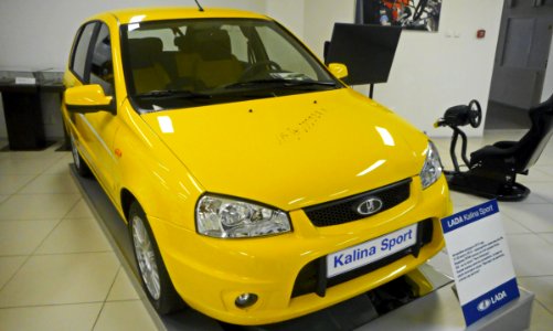 Lada Kalina Sport yellow putin 3