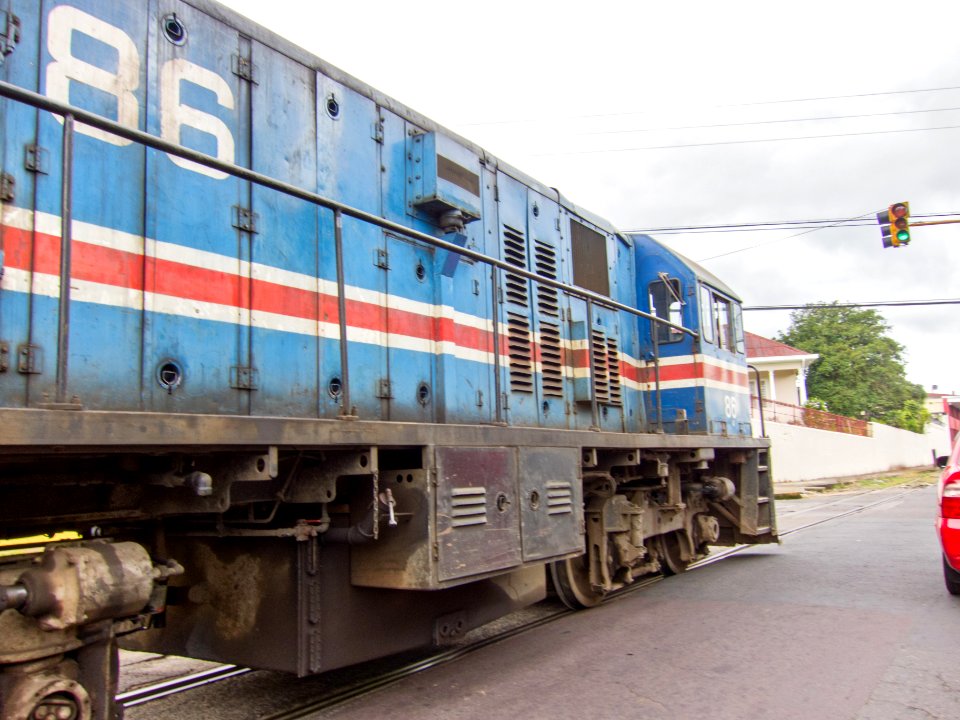 Locomotora de INCOFER en San Jose Costa Rica