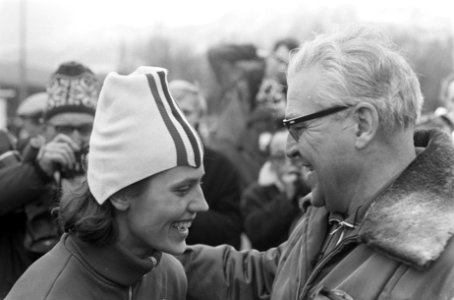 Lyudmila Titova (Sovjet-Unie), winnares van de 500 meter schaatsen voor dames., Bestanddeelnr 921-0665