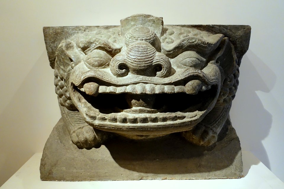 Lion, Ba Tam pagoda, Duong Xa, Gia Lam, Hanoi, 1115 AD, stone - Vietnam National Museum of Fine Arts - Hanoi, Vietnam - DSC04775