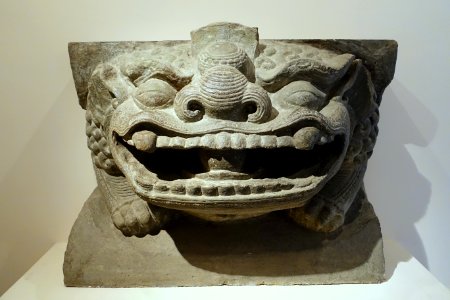 Lion, Ba Tam pagoda, Duong Xa, Gia Lam, Hanoi, 1115 AD, stone - Vietnam National Museum of Fine Arts - Hanoi, Vietnam - DSC04775