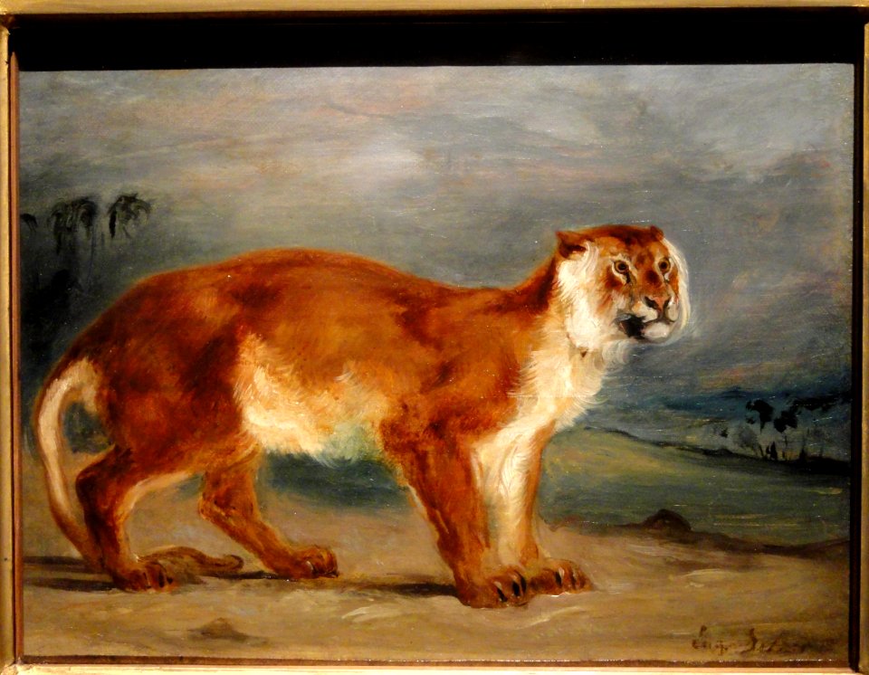 Lioness by Eugène Delacroix, 1832 - Ny Carlsberg Glyptotek - Copenhagen - DSC09399
