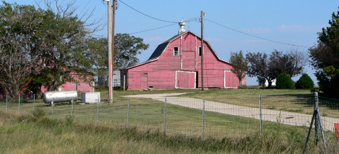 Lipp barn (Trego Co, KS) from NW 1
