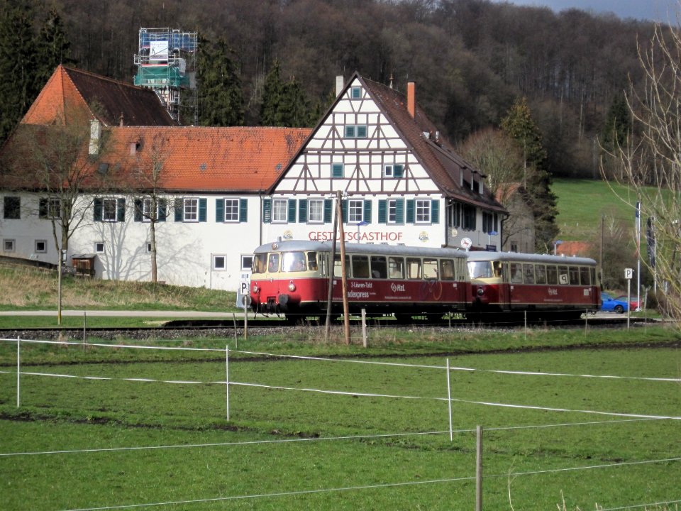 MAN Schienenbus auf der Schwäbische Albbahn
