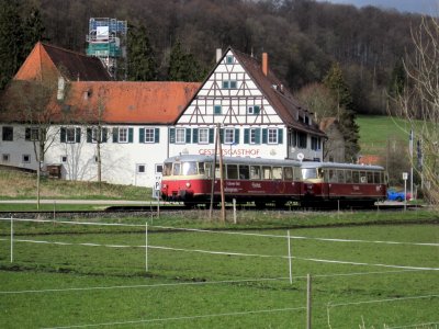 MAN Schienenbus auf der Schwäbische Albbahn
