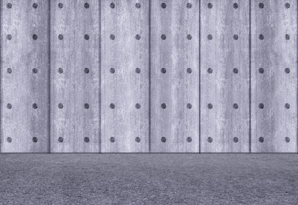 Fair faced concrete interior ground