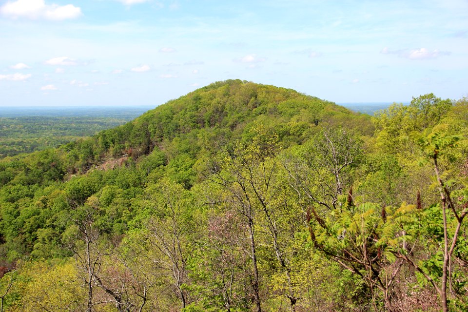 Little Kennesaw Mountain viewed from Kennesaw Mountain, April 2017