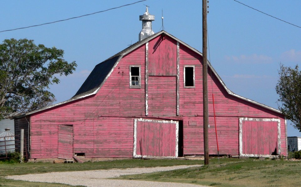 Lipp barn (Trego Co, KS) from W 1