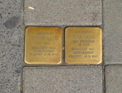 Limburg, Stolpersteine Hermann und Rosa Sachs, Grabenstraße 21