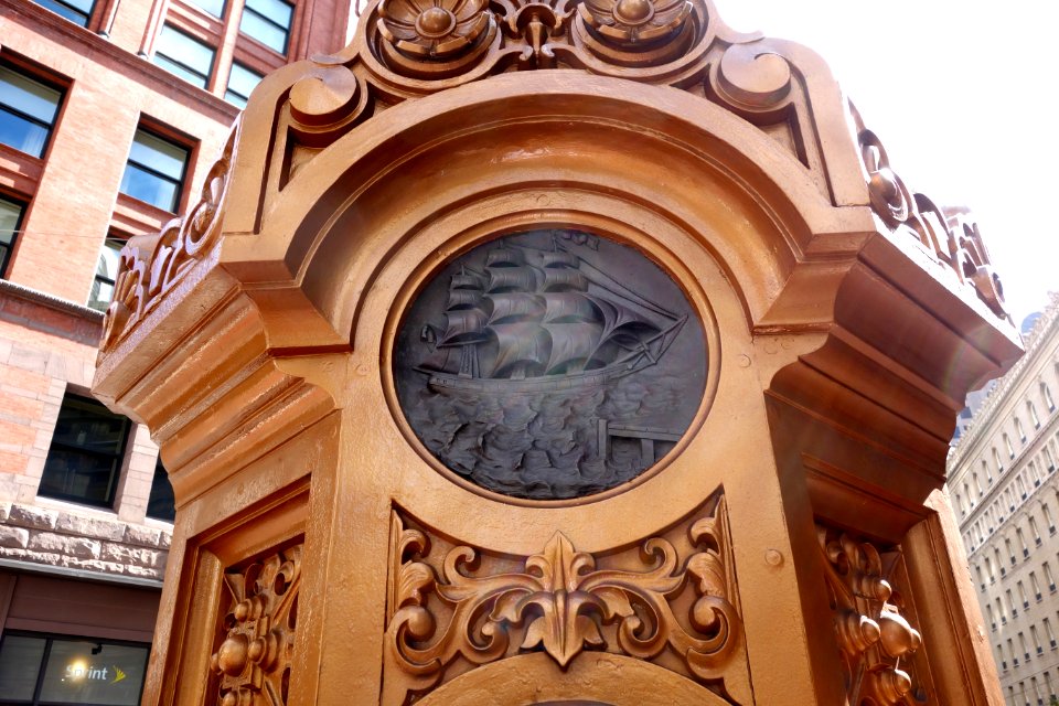 Lotta's Fountain detail - San Francisco, CA - DSC03510