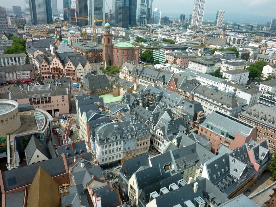 Historic old town skyscraper skyscrapers