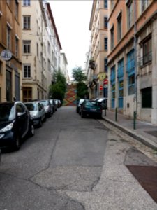 Lyon 1er - Rue Prunelle, depuis la place Rouville