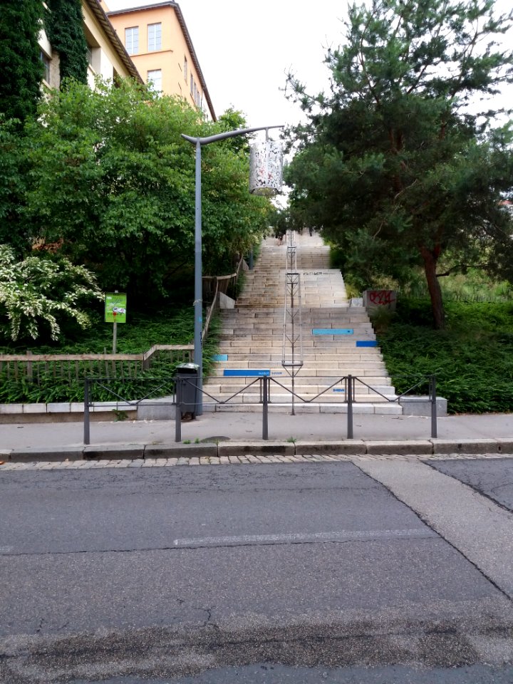 Lyon 1er - Boulevard de la Croix-Rousse, depuis la rue Mottet de Gérando