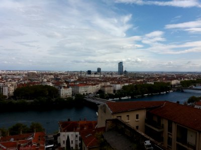 Lyon 1er - Bastion Saint Laurent, vue sur le quartier de La Part-Dieu photo