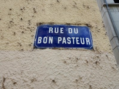 Lyon 1er - Rue du Bon Pasteur, plaque