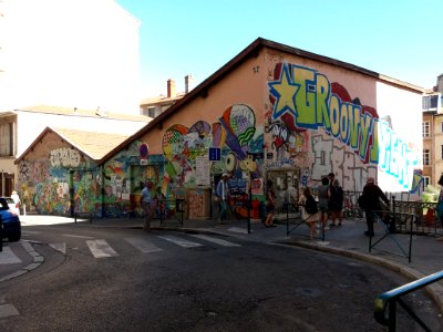 Lyon 1er - Rue Lemot - Bâtiment à l'angle de la rue Pouteau