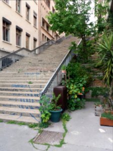 Lyon 1er - Rue Grognard, depuis la rue des Fantasques