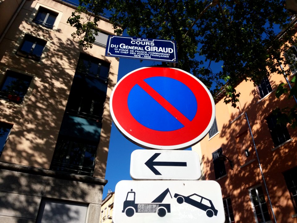 Lyon 1er - Cours du Général Giraud, plaque