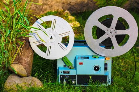 Cinema vintage blue