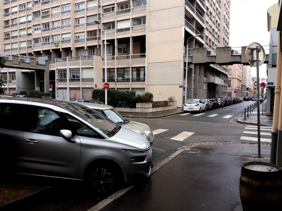 Lyon 3e - Passerelles à l'intersection des rues Mazenod et Clos-Suiphon