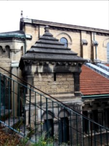 Lyon 1er - Église du Bon Pasteur, tourelle nord-ouest (2)