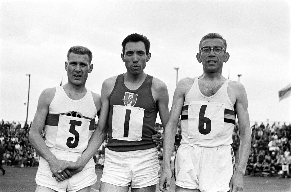 Lopers 5000 meter Frincke (Duitsland), Michel Bernard (Frankrijk), Hedwig Leen…, Bestanddeelnr 915-3552