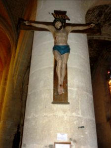 Longeville-en-Barrois (Meuse) église, Christ en croix, XVIeme