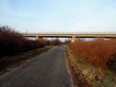 Knautnaundorfer Elsterbrücke im Verlauf der Bundesstraße 186 -Nordwestansicht- Anfang März 2018