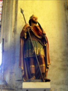 Longeville-en-Barrois (Meuse) église, statue Saint Jules