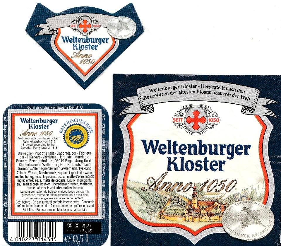 Klosterbrauerei Weltenburg GmbH - Weltenburger Kloster Anno 1050