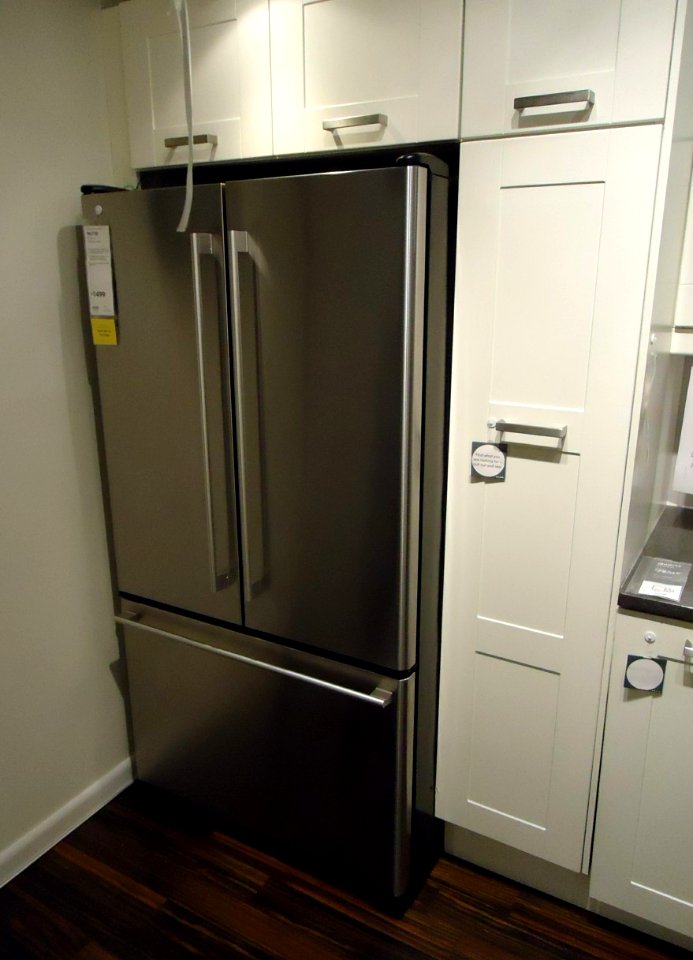 Kitchen design at a store in NJ refrigerator and cabinets 8