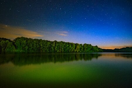 Nature forest lake photo