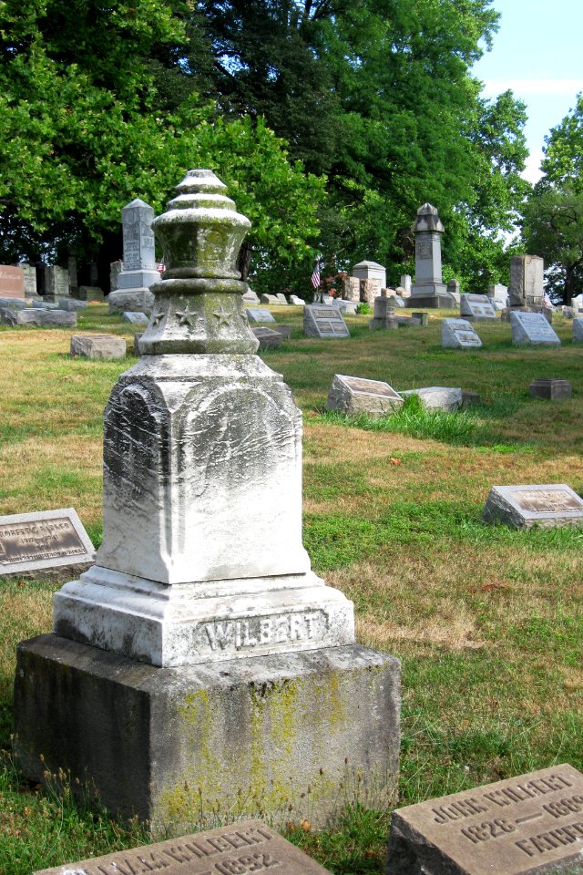Katharina F. Wilbert monument, Mount Lebanon Cemetery, 2020-07-24, 02