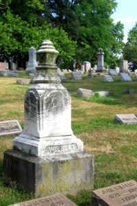 Katharina F. Wilbert monument, Mount Lebanon Cemetery, 2020-07-24, 02