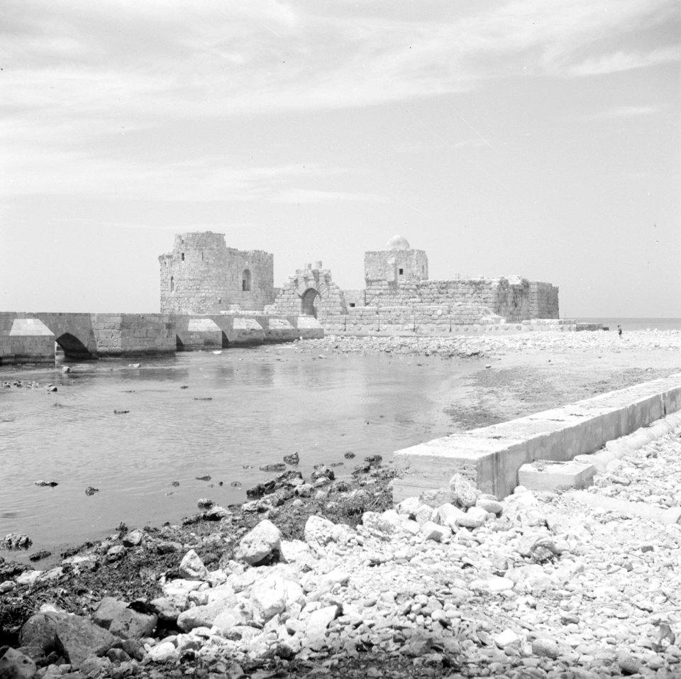 Kalaat al Bahr, fort aan de kust bij Saida, Bestanddeelnr 255-6284