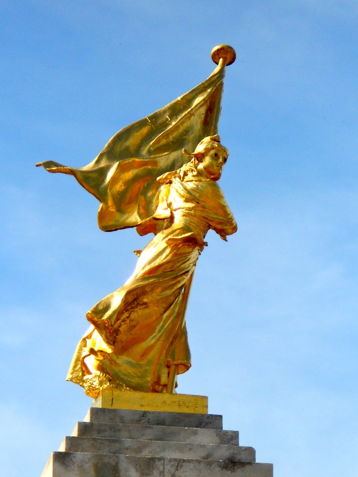 Key Monument with Flag